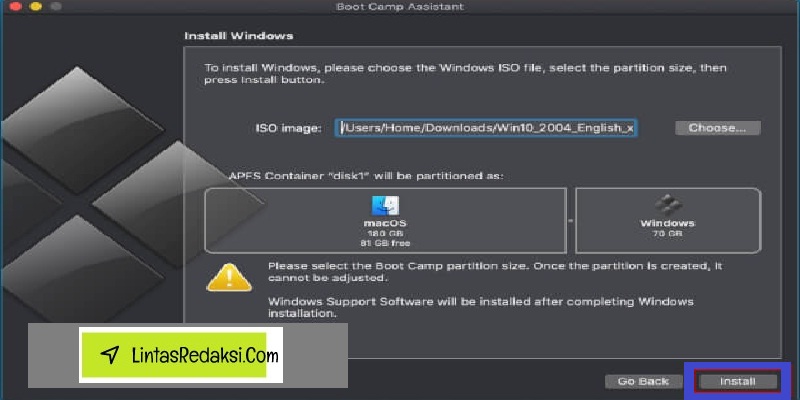Cara Install Windows 10 di Mac