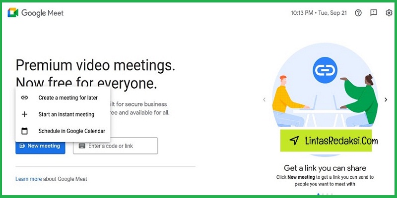 Presentasi di Google Meet Lewat Laptop atau PC